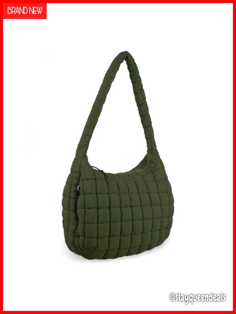 Quilted Puffer Tote Bag Lightweight Nylon Puffy Crossbody Shoulder Bag Hobo